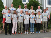 Das OWL-Team aus Paderborn, G�tersloh, Steinhagen-Amshausen, Oelde, Sch�tmar, Warendorf, Sennestadt und als Gast: R. M�ller vom SC Melle 03 (2.o.li.).